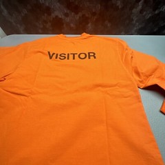 AMBUSH VISITOR LONG SLEEVED T-SHIRT WAVES IN SPACE ORANGE