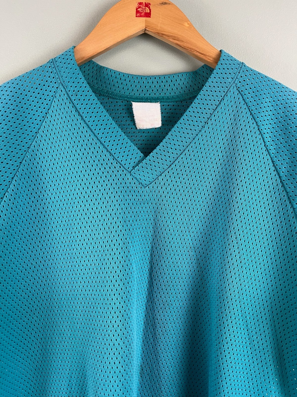 CCM Teal Green Short Sleeve Jersey Adult XL Vintage Light Marks Blank 90s Unique gallery
