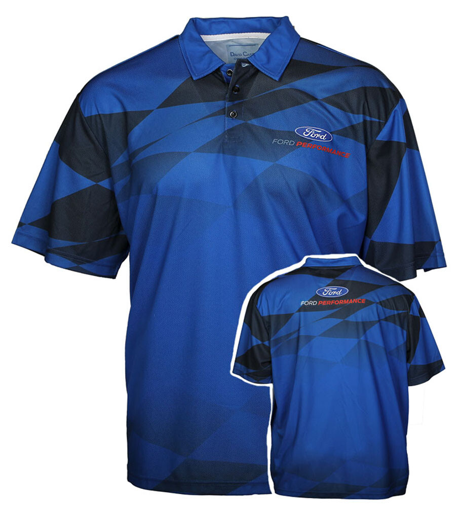 Ford Performance Logo Dry-Wicking Blue Polo Shirt Official Licensed gallery