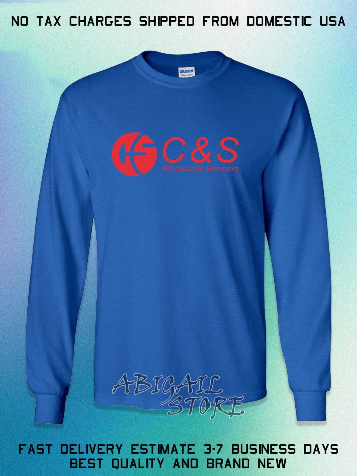 New C&S Wholesale Grocers Logo Men's Long Slevee T-Shirt American T-Shirt gallery