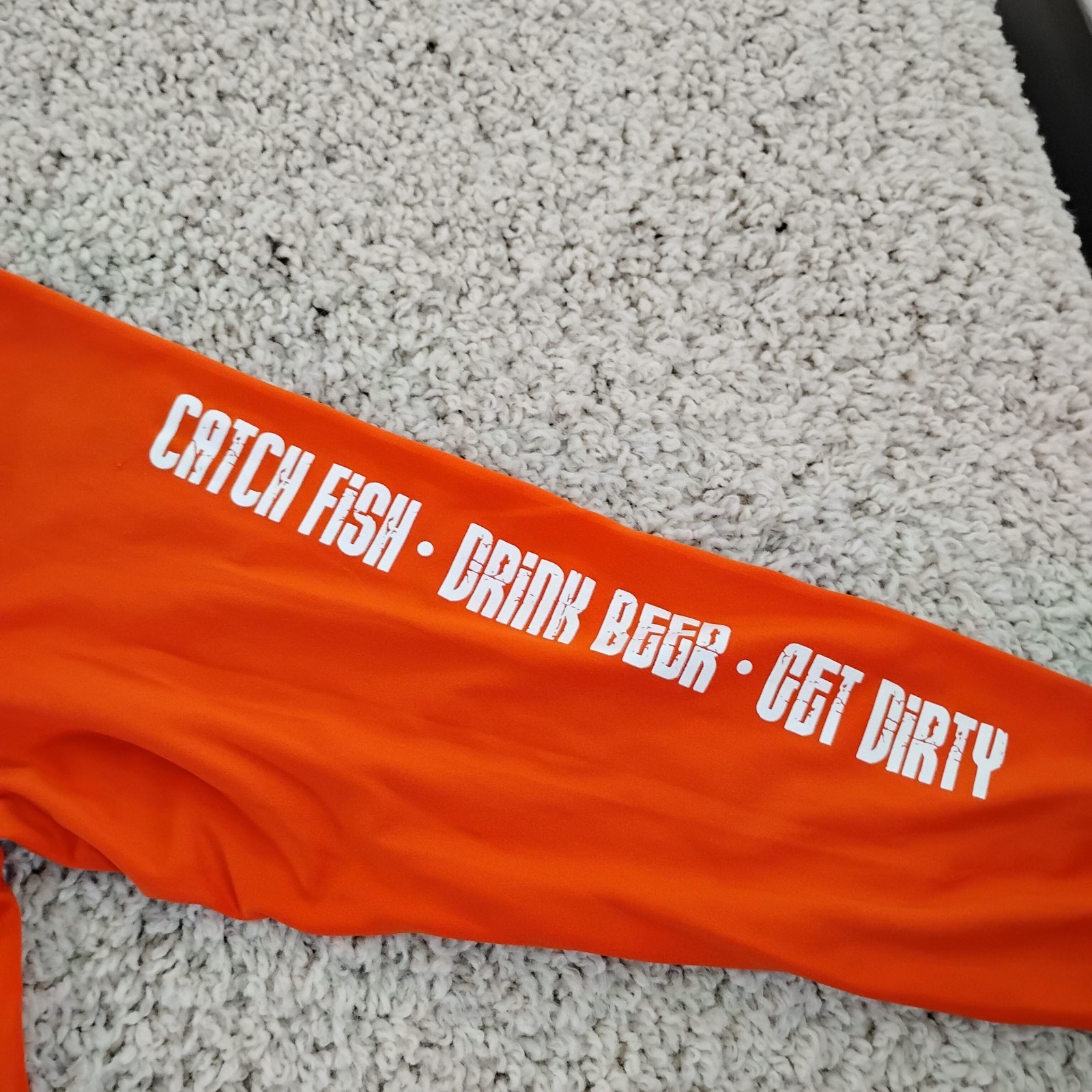 Dirty Hooker Shirt Mens Large Orange Performance Fishing Beach Beer Outdoor A5 gallery