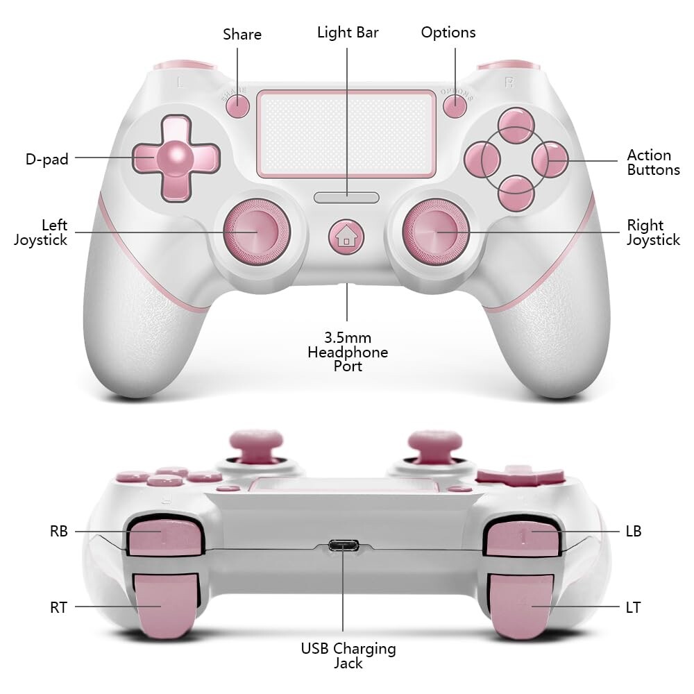 New Custom Design Wireless Controller for P-4 with Cable, Touchpad, Audio Jack