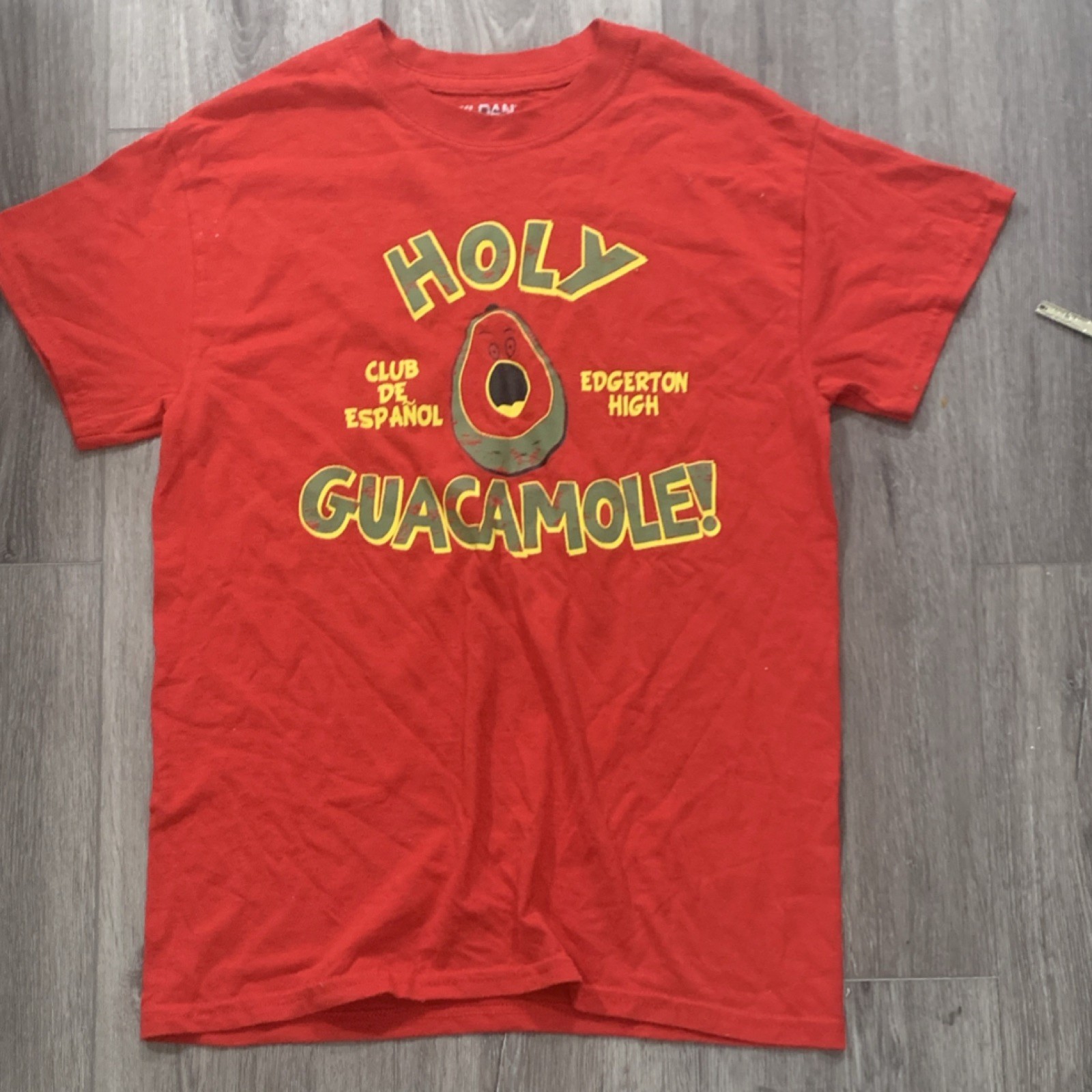 Gildan DryBlend Edgerton High Club de Español Holy Guacamole Red T-Shirt S gallery