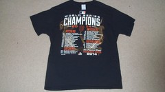 2014 SAN FRANSCISCO GIANTS World Series Team “Roster” T-Shirt LARGE Champions