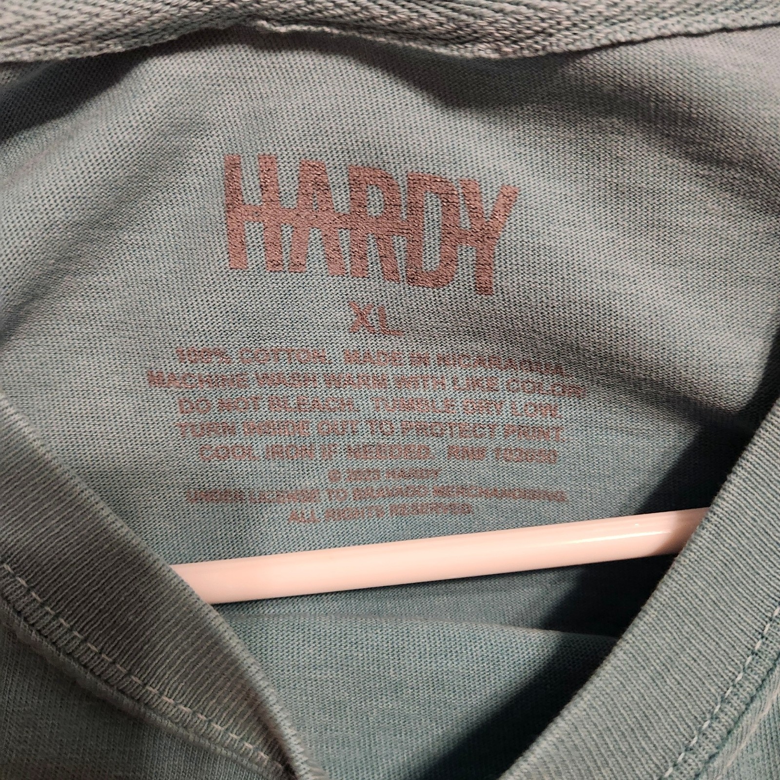Hardy Sold Out Skull T-Shirt XL Sea Green Short Sleeve Never Worn Tour Shirt gallery