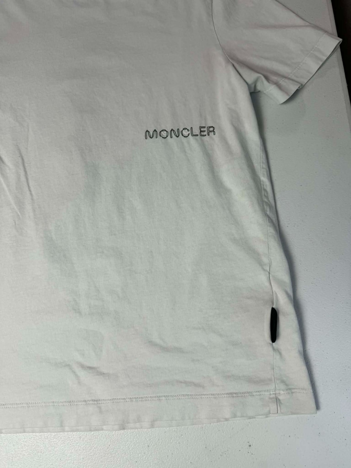 Used MONCLER Short sleeve cut sew sz M t shirt gallery