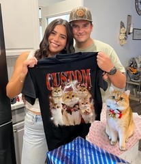 Custom Cat Name Cat Mom & Dad Tshirt Unisex Everyday Wear Cat Lover Present