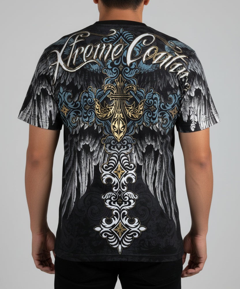 Xtreme Couture By Affliction Men's T-Shirt SINNERS Tattoo Biker Black gallery
