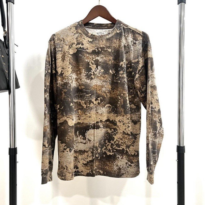 RedHead Men’s Camouflage Long Sleeve Crew Neck Knit Cotton T-Shirt Size S/P