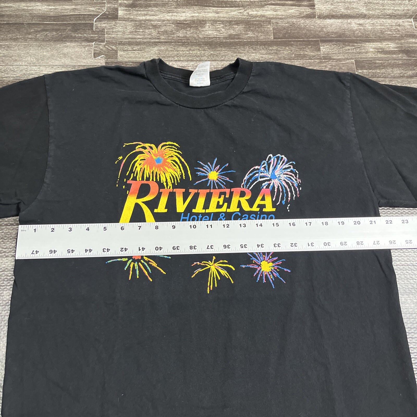 Vintage Riviera Hotel & Casino Single Stitch Graphic Tshirt XL Black VTG 90s gallery