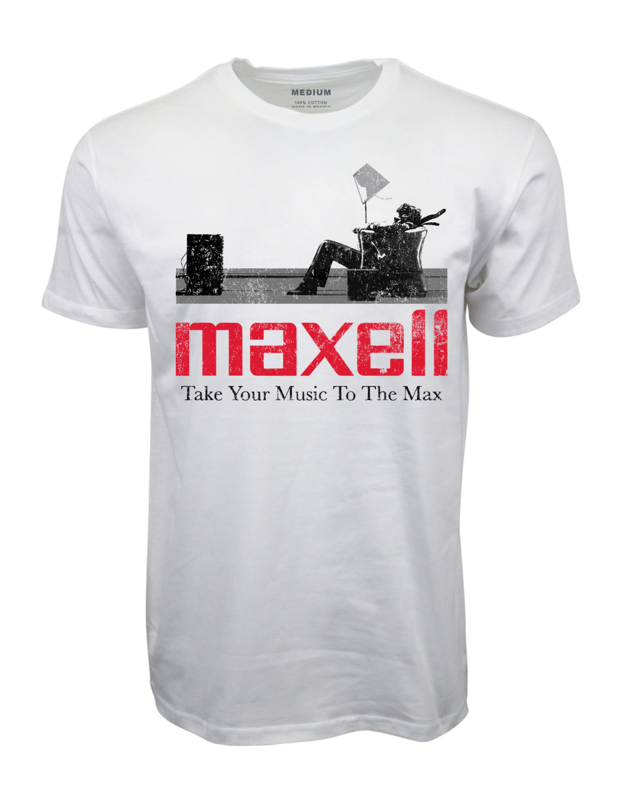 90s MAXELL TAKE YOUR MUSIC TO NEXT LEVEL T SHIRT gallery