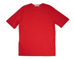 Kired by Kiton $250 Bright Red Crepe Cotton Short Sleeve Slim T-Shirt M (50 IT)