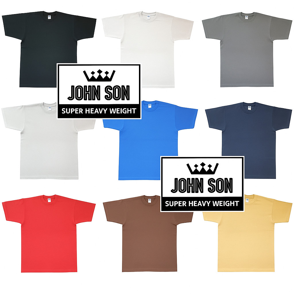 Plain Tall T-shirts BULK Round Neck[JOHN SON]Super Heavy Weight[ L~7XL] Big Size gallery