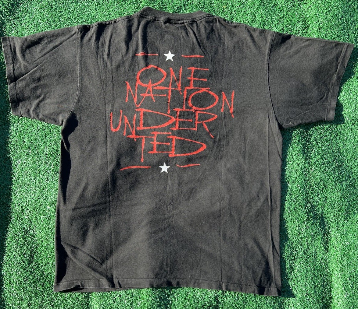 Vintage 1995 Ted Nugent One Nation Under Ted all over print t-shirt XL gallery