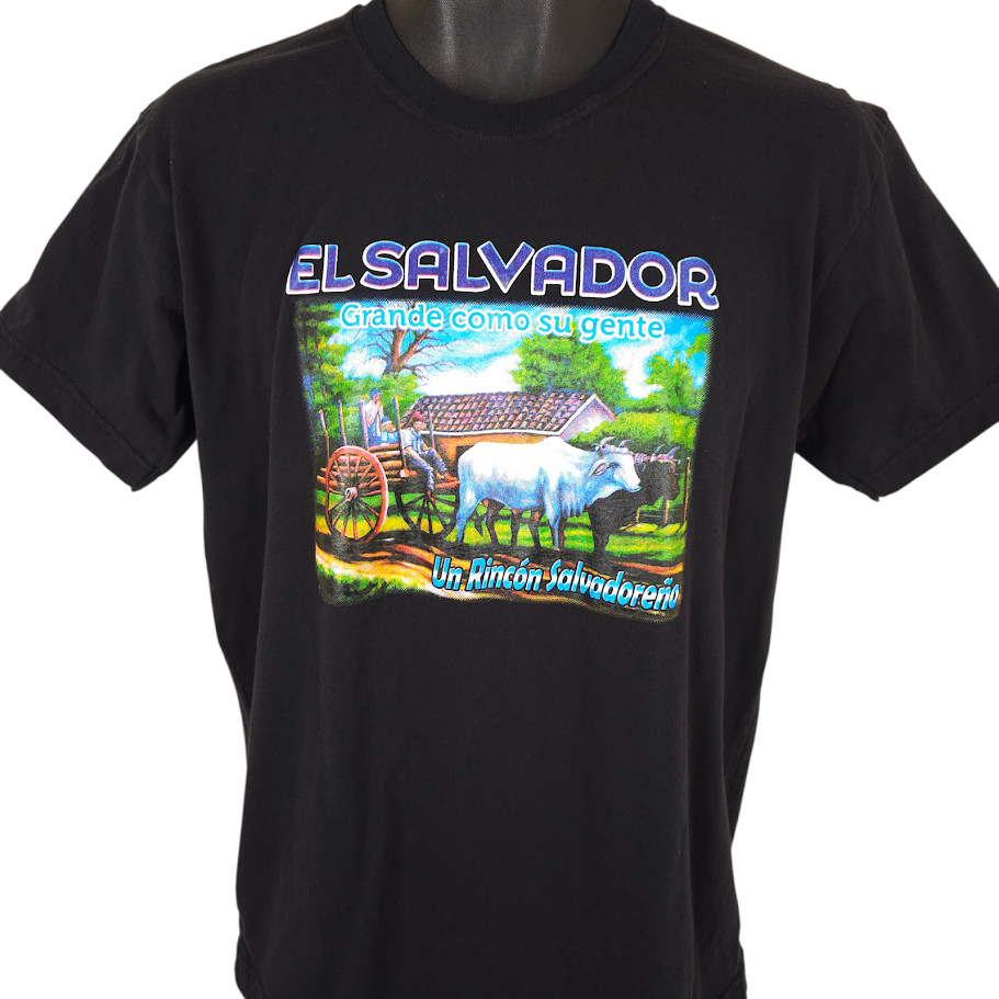El Salvador T Shirt Mens Size Medium Black Grande Como Su Gente Destination Tee gallery