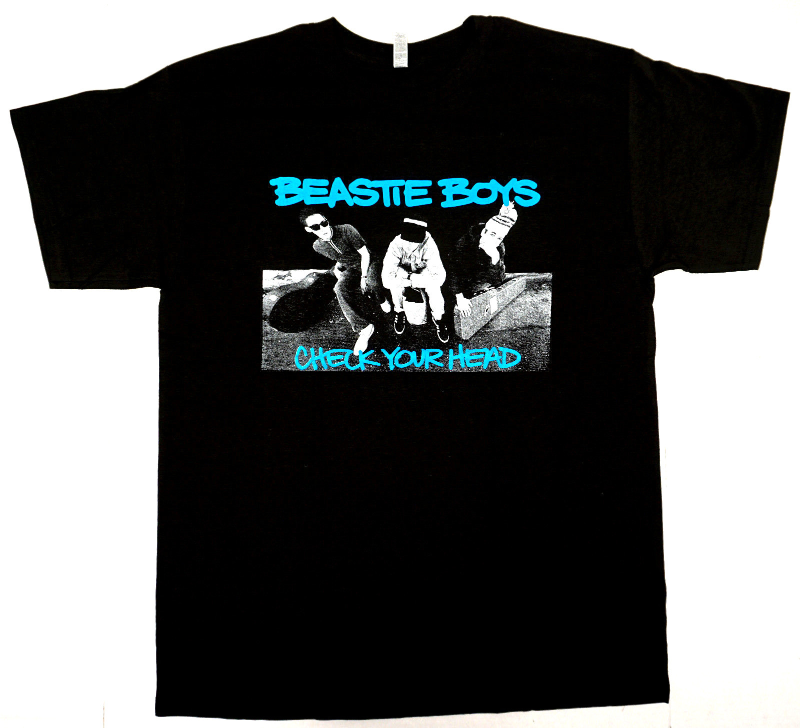 BEASTIE BOYS Check Your Head T-shirt MikeD MCa Ad-Rock Tee Mens Black New