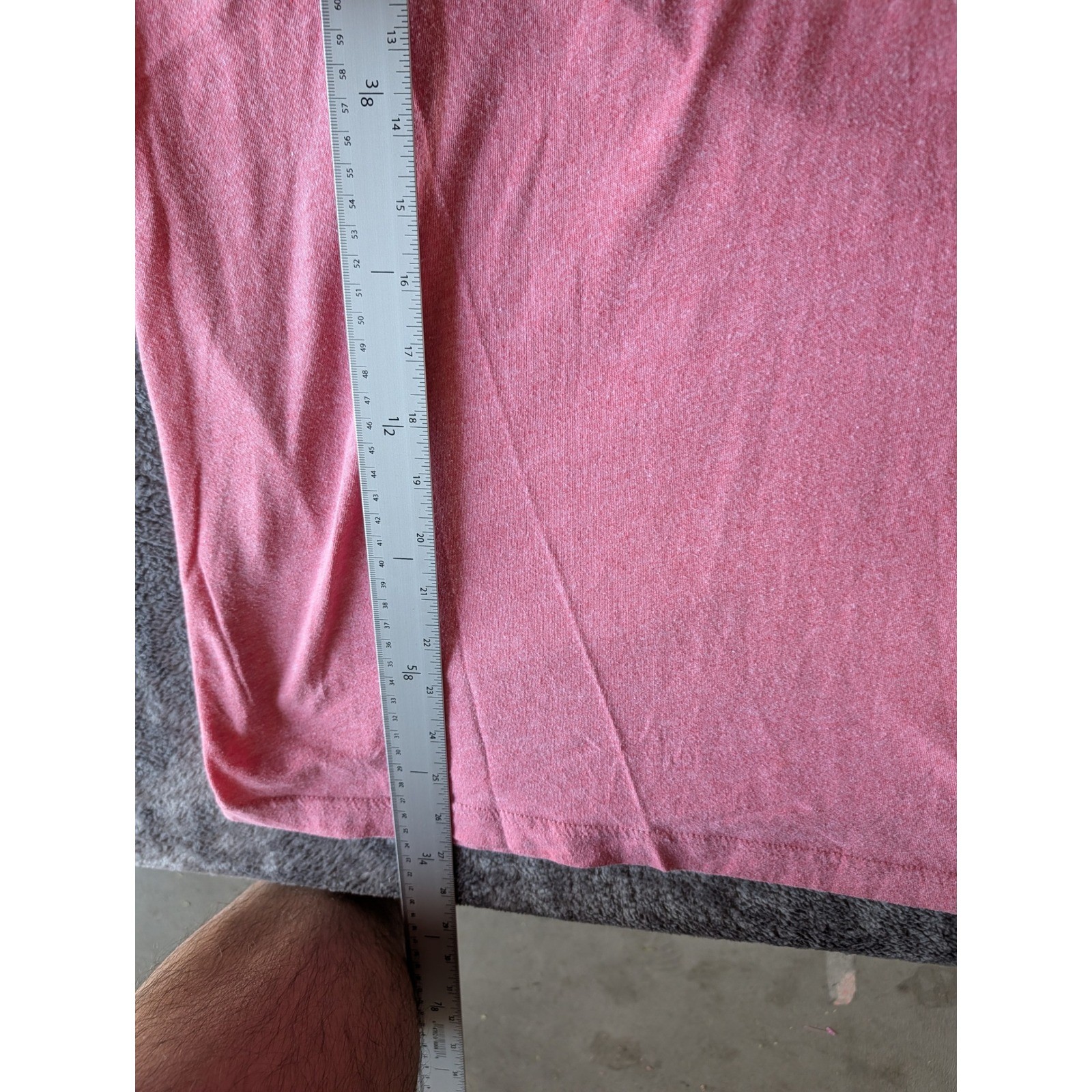 Banana Republic Mens Premium Wash V-Neck T-Shirt Heathered Coral Pink Large L gallery