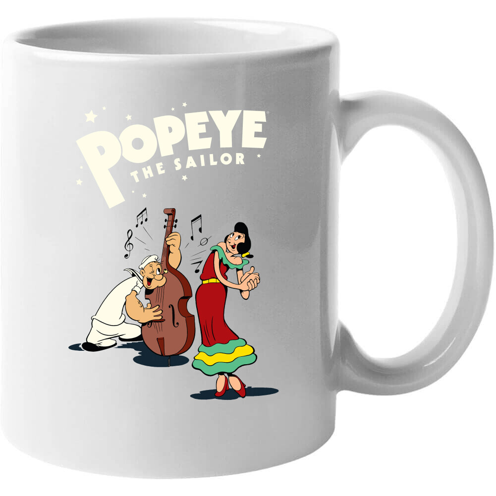 Popeye The Sailor And Olive Oyl Cartoon Characters T Shirt gallery