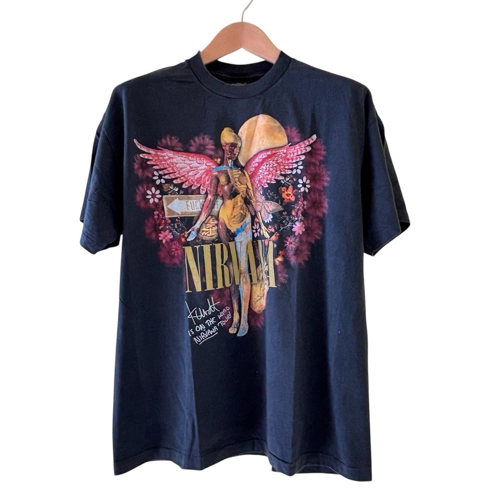 Nirvana In Utero Nevermind Vintage Reprint Single Stitch T-shirt Modern XL