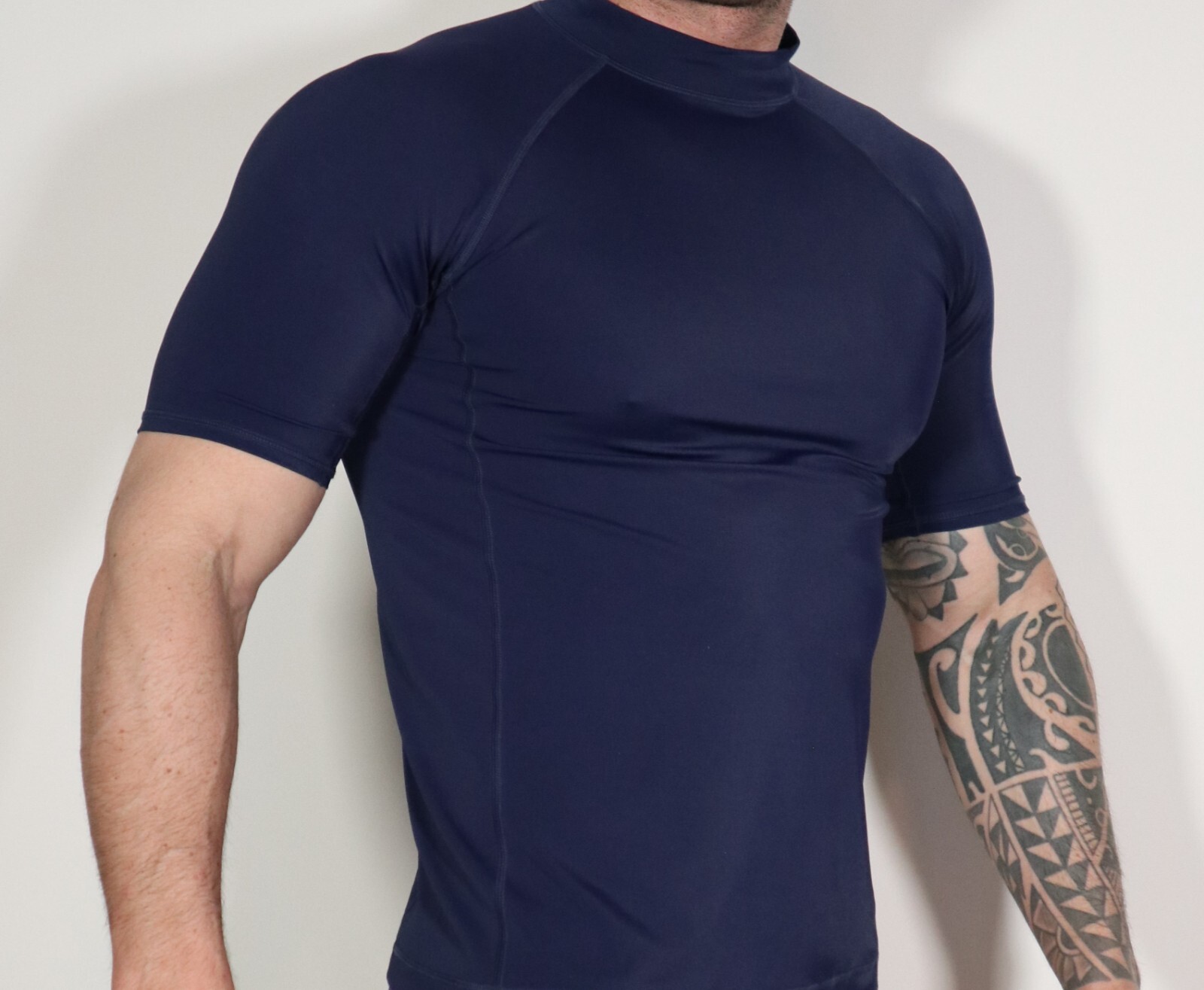 MEN'S DARK BLUE NYLON SHIRT SIZE LARGE gallery