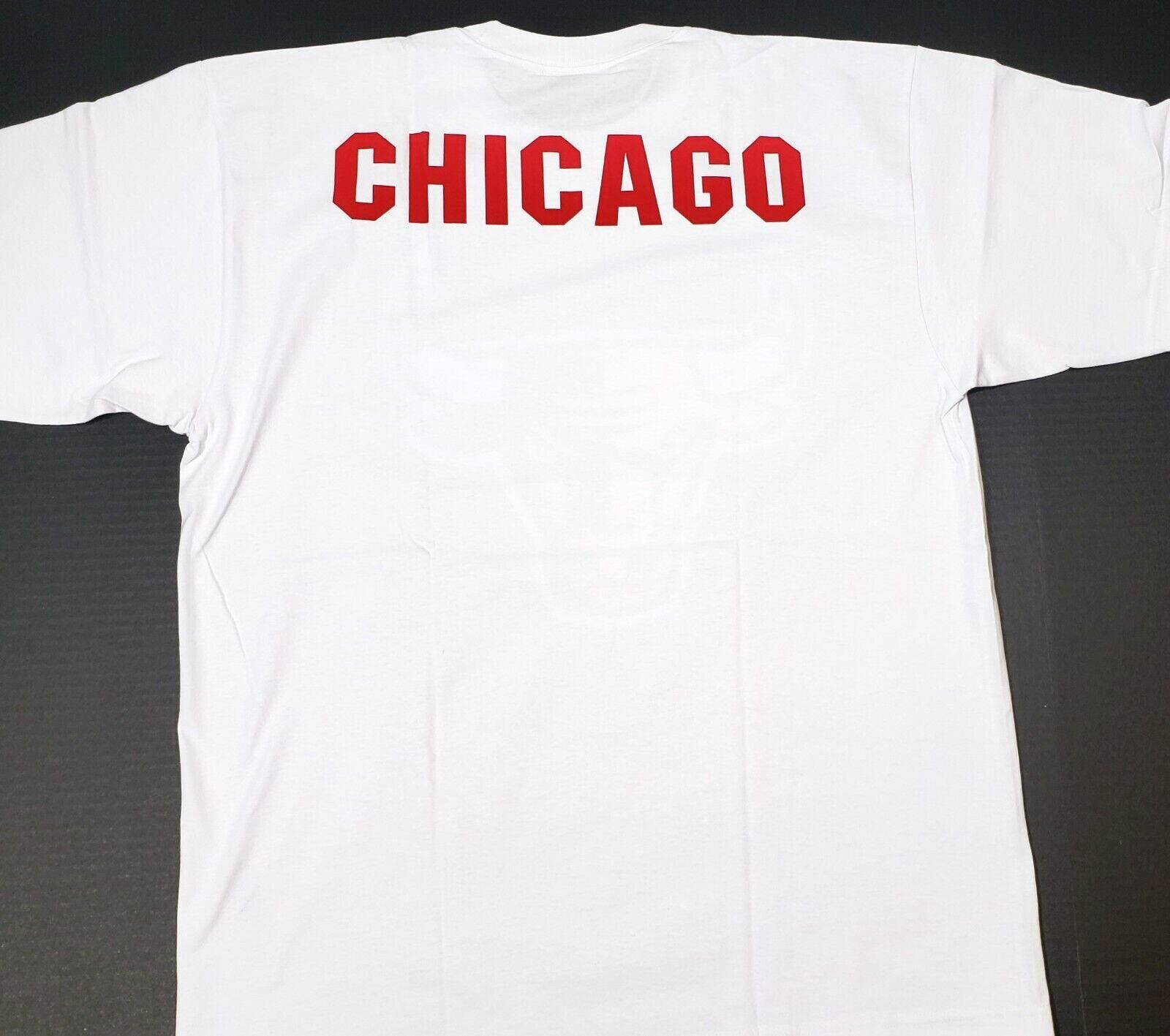 Chicago City T-shirt Chi Town Windy City Bulls Tee Men's White New gallery