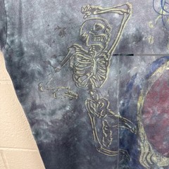 Vintage Liquid Blue Grateful Dead Steal Your Face Tie Dye Graphic Size XL Rare