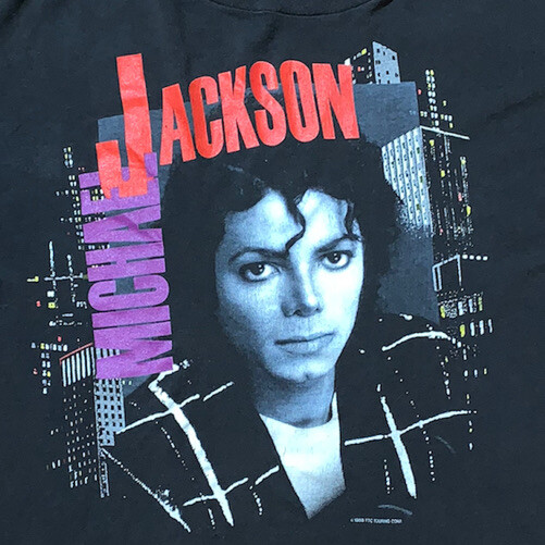 Vtg. Michael Jackson 1988 BAD Tour Concert T-Shirt Dual Sided Size L 42-44
