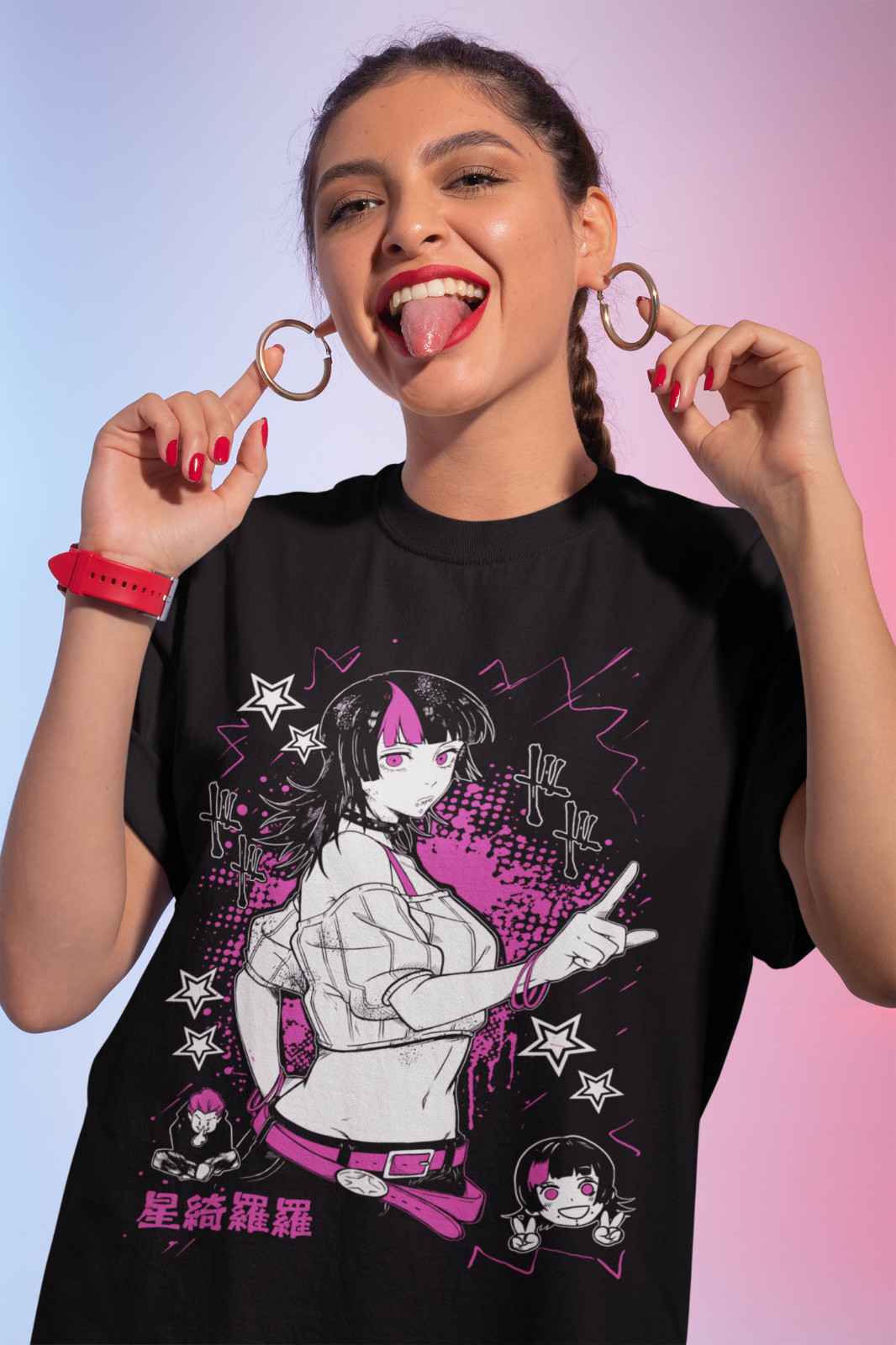 Jujutsu Kaisen Hakari And Kirara T-shirt  Horror Anime Manga Gift Shirt All Size