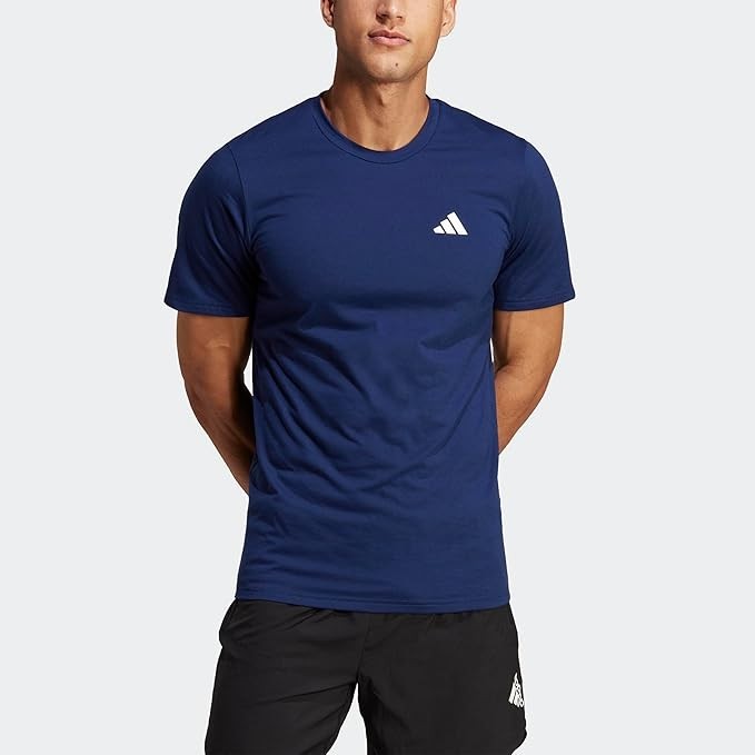 Brand New Adidas Mens Essentials Feelready Training T-Shirt - Navy - FREE SHIP gallery