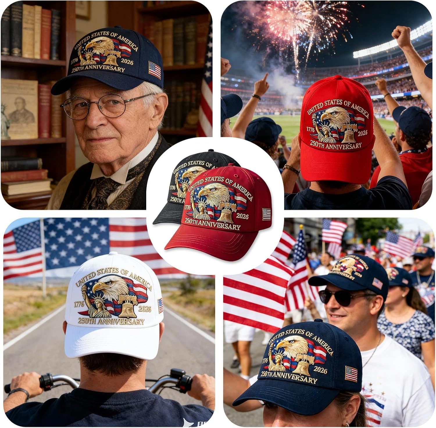 250th Anniversary USA Hat Adjustable United States 250th Anniversary Hat Ret... gallery