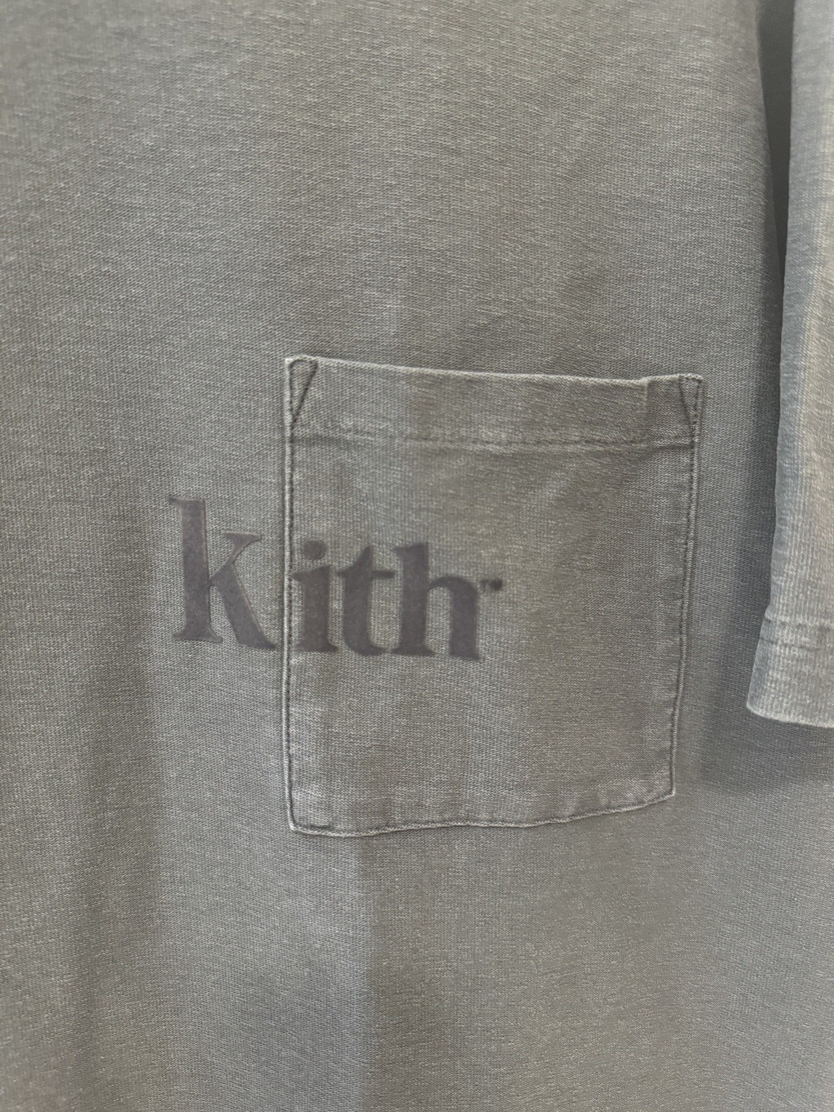 Kith Pocket T Shirt Charcoal Grey Mens L gallery