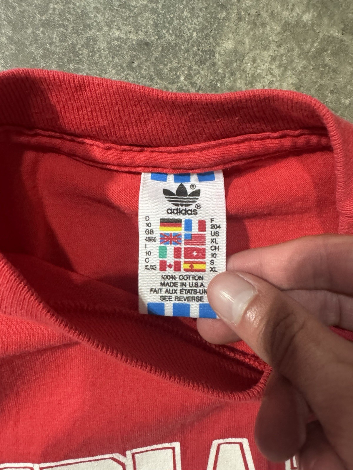 Indiana Hoosiers Basketball T-Shirt Adidas Single Stitch XL Made In Usa Red Vtg gallery