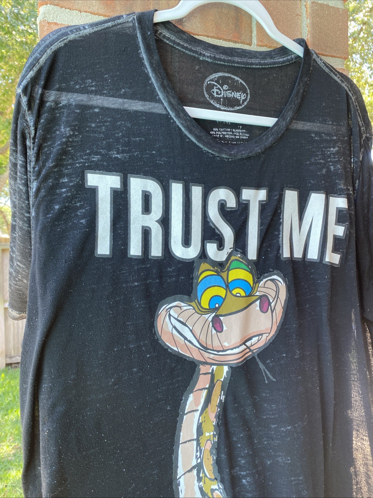 Disney The Jungle Book "Trust Me" Graphic T-Shirt Mens XL See Through gallery