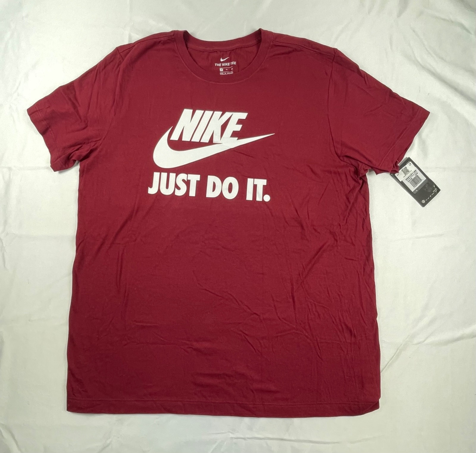 Nike Sportswear Men’s Logo T-Shirt Crimson/White DR0812 677 X LARGE