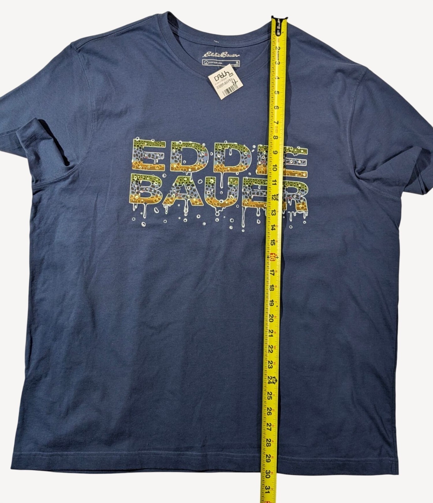 Eddie Bauer Men's Blue Crewneck Short Sleeve Graphic T-Shirt XL NWT gallery