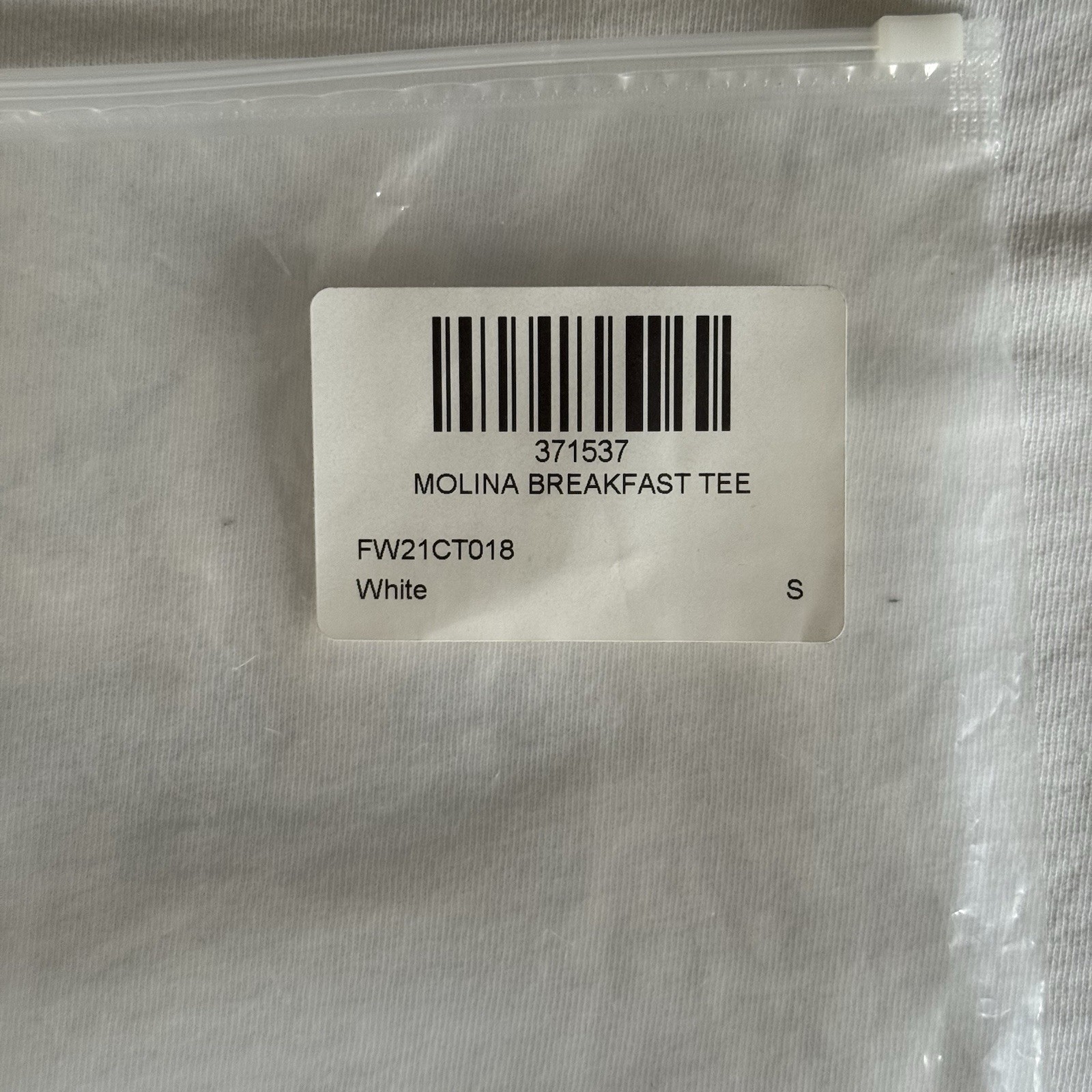 AIME LEON DORE ALD WHITE MOLINA BREAKFAST TEE FW21 SIZE SMALL SHIRT SHORTSLEEVE gallery