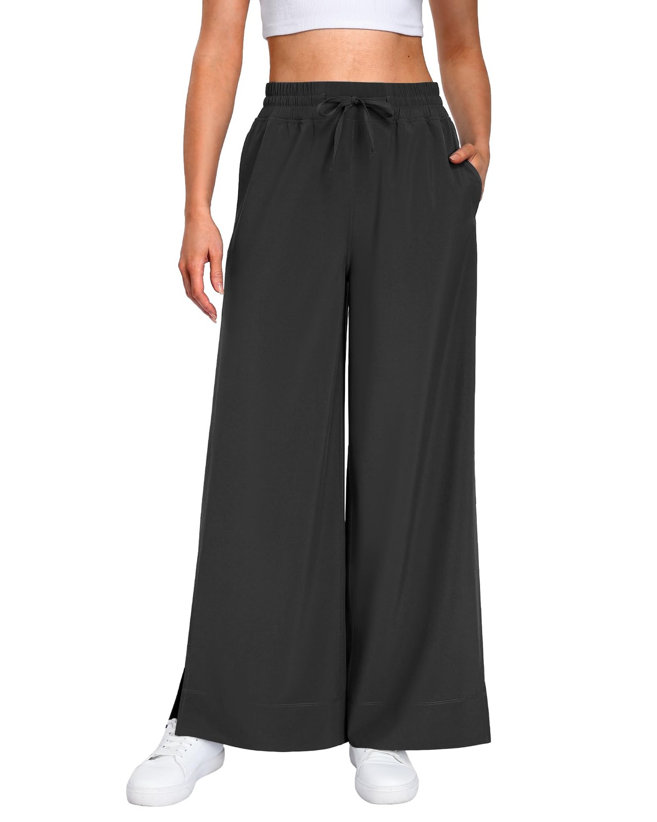 CAMPSNAIL Wide Leg Pants Women 25"/29" Casual Summer Capri Sweatpants Lightw... gallery