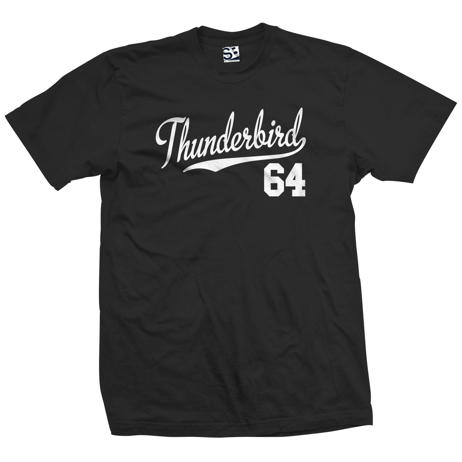 Thunderbird 64 Script T-Shirt | 1964 T-Bird Classic Car Sports Jersey Tee Shirt gallery
