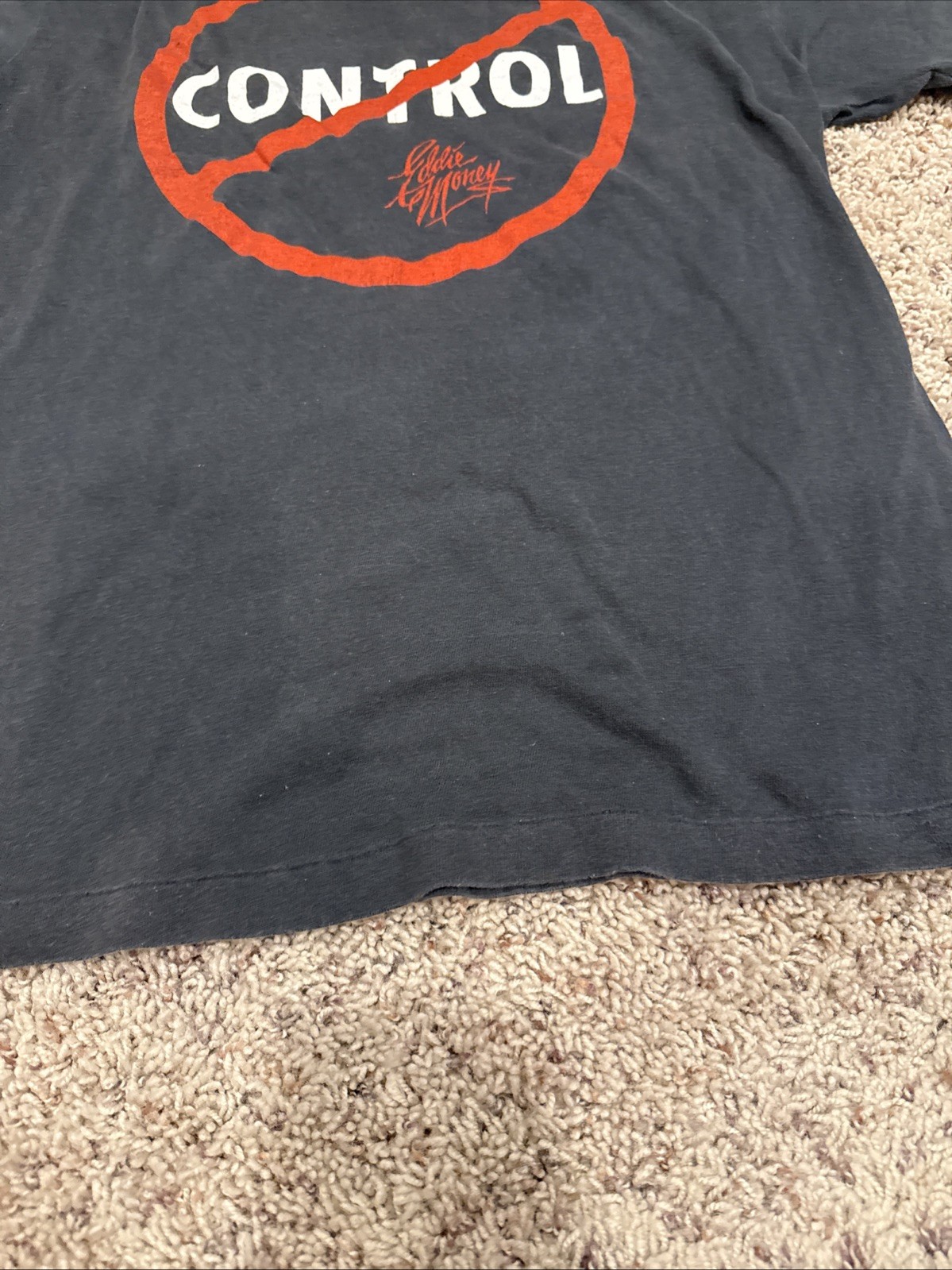 Eddie Money Vintage 86-87 No Control Tour T-shirt Women’s Large L gallery