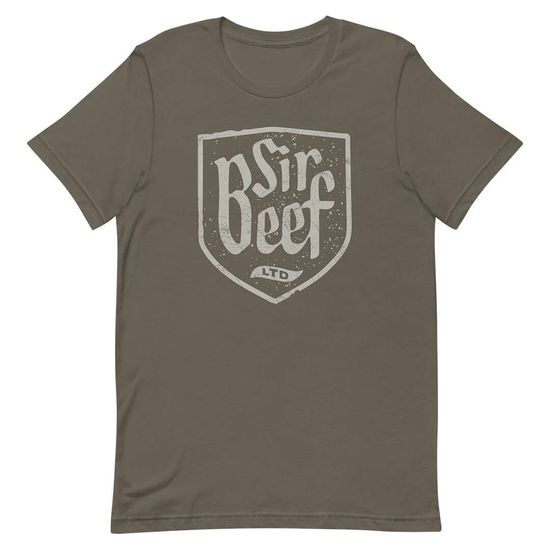 Sir Beef Restaurant Bygone Brand Short-Sleeve Unisex T-Shirt - Retro Food Tees gallery