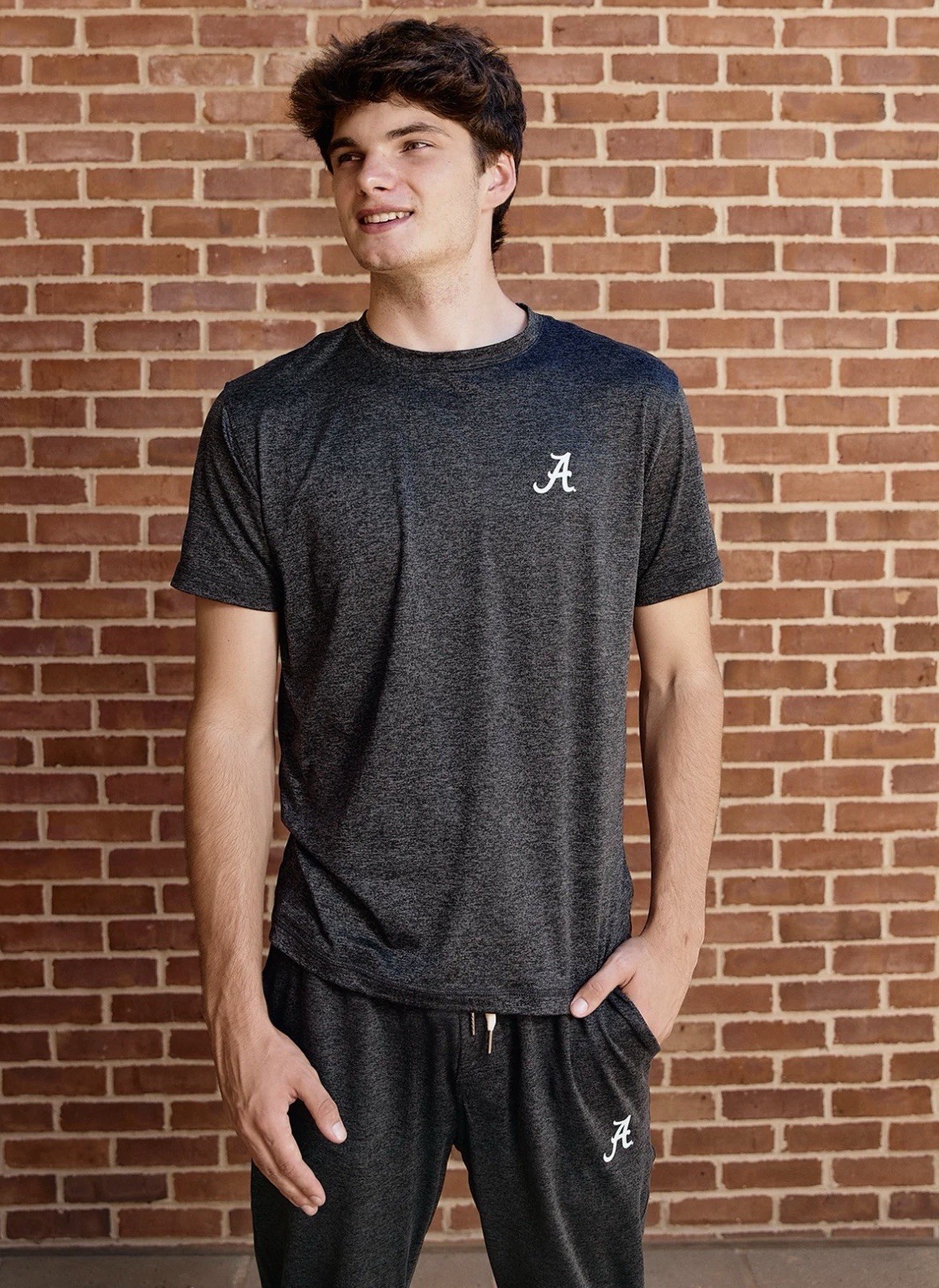 AVO x Yea Alabama - Men’s Logo Cloudknit Lounge Tee Mens in Charcoal Size XL gallery