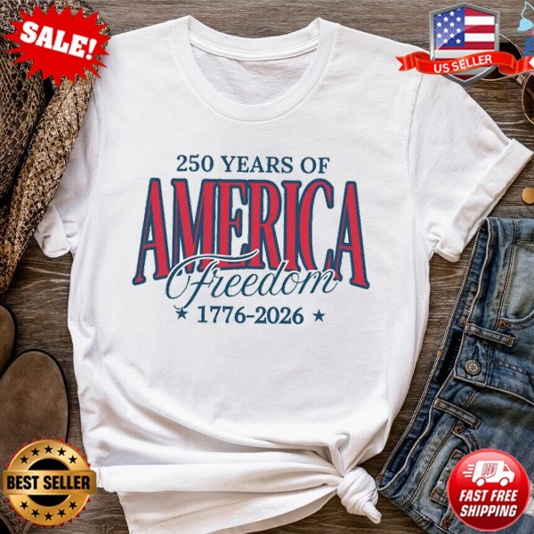 USA 250th Anniversary Gift 250 Years of Freedom Shirt, God Bless T-Shirt S-5XL gallery