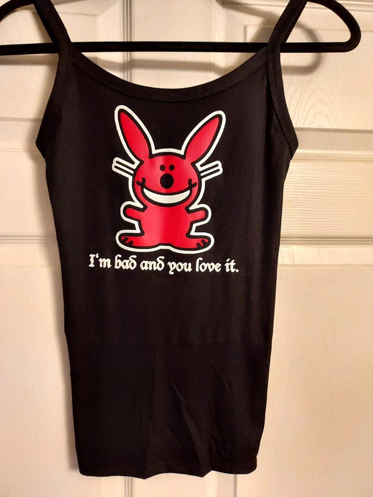 Bad Bunny Tank Top Happy bunny Shirt Im Bad And You Love It Crop Top Size XXs-2x gallery