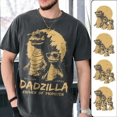 Personalized Dadzilla Shirt Father Day Gifts for Dad Funny Papa T-shirt Cool Dad