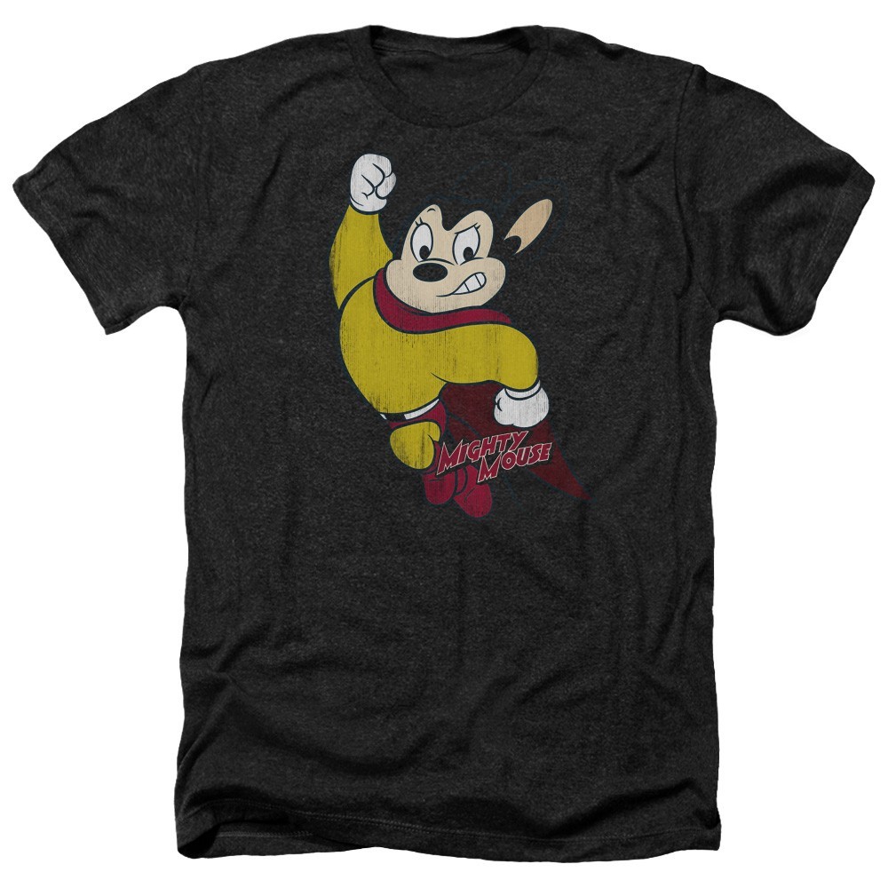 Mighty Mouse Classic Hero Men’s T-Shirt Distressed Officially Licensed S-5XL Tee gallery
