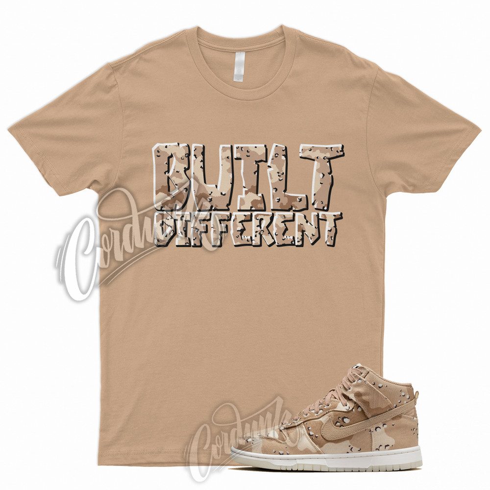 Tan BUILT T Shirt for Dunk High Desert Camo Hemp Sail Velvet Brown Pink 1