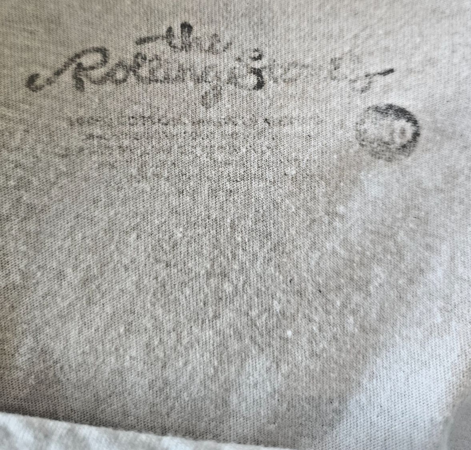 The Rolling Stones - white lace up T shirt North American Tour 1975 gallery