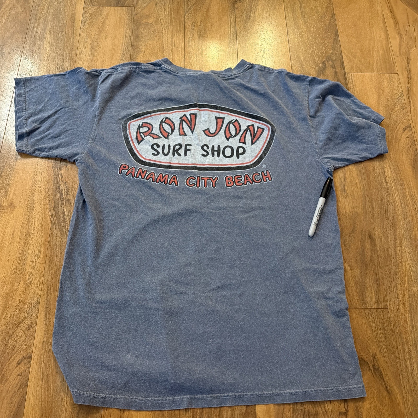 Ron Jon Surf Shop Panama City Beach Mens Large Blue Summer Cotton Comfort Colors gallery