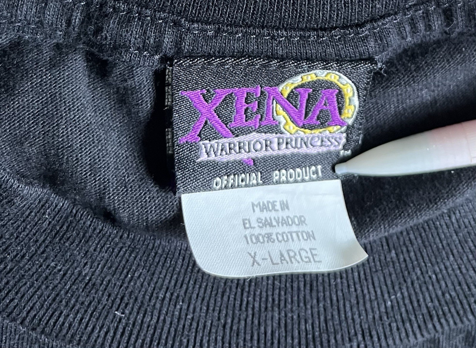VTG 90’s Xena Warrior Princess Black T-Shirt XL Sword And Sorcery TV show Tee gallery