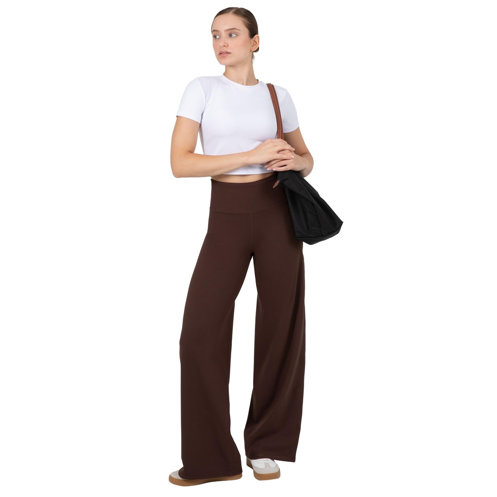 Active Women's High Waist Wide Leg Pants – Buttery Soft Lounge & Yoga Pants w... gallery